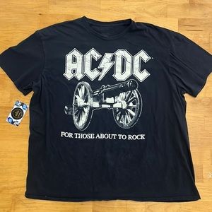 Vintage Graphic Tee ACDC For Those  About To Rock men’s Size XXL⚡️⚡️